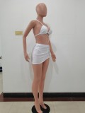 Fashion Sexy Spring And Summer Bikini Halterneck Swimwear Three Piece Set AL-200