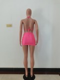 Fashion Sexy Spring And Summer Bikini Halterneck Swimwear Three Piece Set AL-200