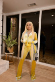 Solid Velvet Zipper Long Sleeve Top Flare Pants 2 Piece Suits NIK-263