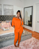 Sexy Solid Backless Knotted Two Piece Sets BLX-8228
