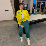 Casual Full Sleeve Baseball Jacket WMEF-20775