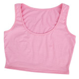 Solid Cropped Hoodie+Tank Top+Pants 3 Piece Sets CH-8193