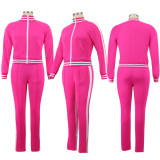 Plus Size Casual Tracksuit Two Piece Pants Set BMF-019