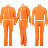 Plus Size Casual Tracksuit Two Piece Pants Set BMF-019