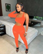 Sexy One Shoulder Hollow Out Jumpsuit MOF-6657