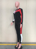 Casual Sports Splice Coat And Pants 2 Piece Sets ORY-5075