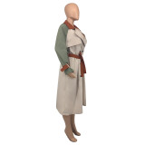 Casual Double-Breasted Belted Trench Coat GLF-10057