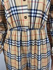 Plus Size Plaid Long Sleeve Sashes Jumpsuit LSL-6476