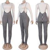 Sexy Slim Print Jumpsuit Two Piece Sets FSXF-236