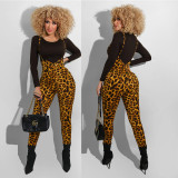 Sexy Slim Print Jumpsuit Two Piece Sets FSXF-236