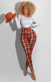 Sexy Slim Print Jumpsuit Two Piece Sets FSXF-236