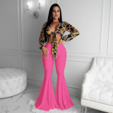 Plus Size Fashion Slim Flare Pants NY-8907