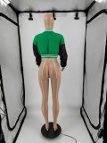 Casual Patchwork Full Sleeve Baseball Jacket IV-8259