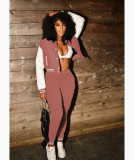 Casual Baseball Jacket And Pants 2 Piece Suits WSM-5288