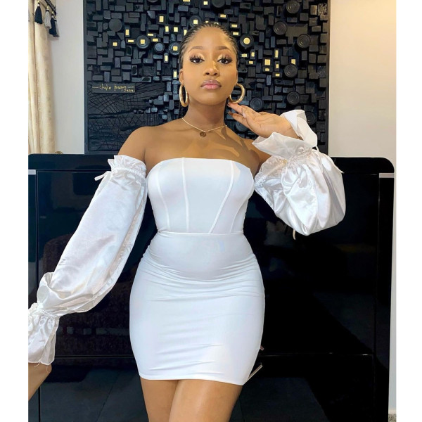 Sexy Off Shoulder Long Sleeve Bodycon Dress BN-9310