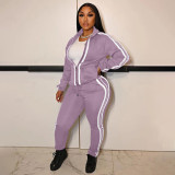Casual Sports Long Sleeve Zipper 2 Piece Sets YIM-232
