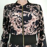 Casual Printed Zipper Jacket And Pants 2 Piece Sets XMY-9337