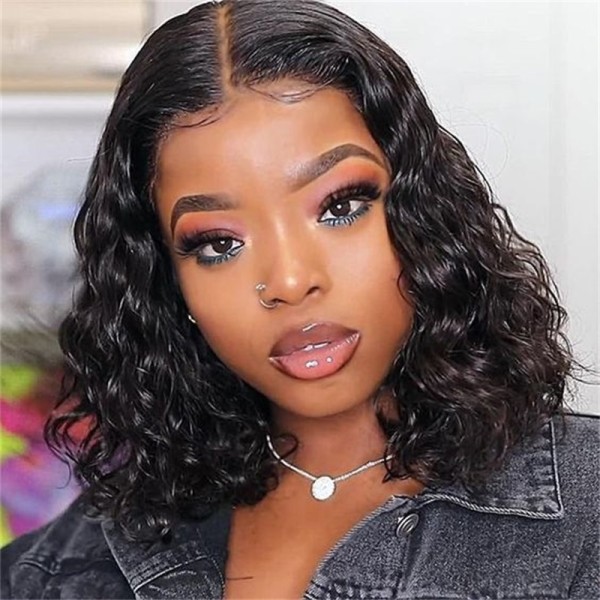 Black Short Curly Wigs ZHJF-12