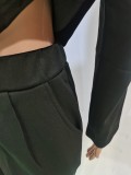 Letter Print Long Sleeve Two Piece Pants Set BGN-207