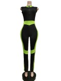 Casual Sleeveless Zipper Jumpsuit MEM-88412