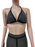 Sexy Halter Bra Top And Pants Two Piece Sets LSD-82010