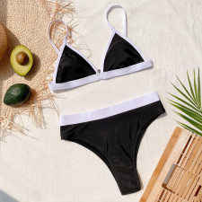 Patchwork Sexy Triangle Swimsuit Tankini Sets CSYZ-B208W