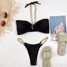 Sexy Chain Swimsuit Two Piece Set CSYZ-B289W
