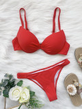 Solid Underwired Bikini 2 Piece Sets CASF-6279