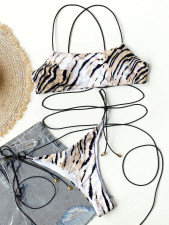 Sexy Leopard Print Swimsuit Two Piece Sets CSYZ-B513Q 