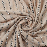 Plus Size Hot Drilling Spaghetti Strap Club Dress NY-2072