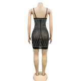 Sexy Hot Drilling Tassel Mini Club Dress BY-5633