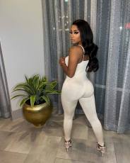 Solid Spaghetti Strap Tight Jumpsuit FSL-F192