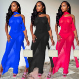 Sexy Seaside Backless Long Dress+Thong 2 Piece Sets AL-275