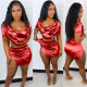 Sexy Crop Top Split Mini Skirt Club 2 Piece Sets YNSF-1801