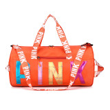 PINK Letter Laser Sequin Fitness Gym Travel Bags GBRF-92Laser