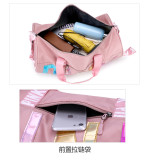 PINK Letter Laser Sequin Fitness Gym Travel Bags GBRF-92Laser