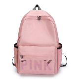 Pink Letter Backpack Sequin Laser Student Bag GBRF-92145