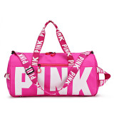 PINK Letter Travel Sports Portable Shoulder Storage Bag GBRF-882