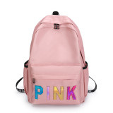 Pink Letter Backpack Sequin Laser Student Bag GBRF-92145
