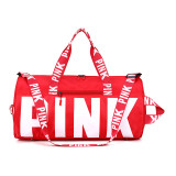 PINK Letter Travel Sports Portable Shoulder Storage Bag GBRF-882