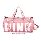 PINK Letter Travel Sports Portable Shoulder Storage Bag GBRF-882