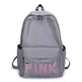 Pink Letter Backpack Sequin Laser Student Bag GBRF-92145
