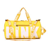 PINK Letter Travel Sports Portable Shoulder Storage Bag GBRF-882