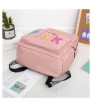Pink Letter Backpack Sequin Laser Student Bag GBRF-92145