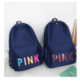 Pink Letter Backpack Sequin Laser Student Bag GBRF-92145