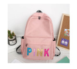 Pink Letter Backpack Sequin Laser Student Bag GBRF-92145
