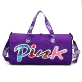 PINK Letter Travel Fitness Portable Shoulder Storage Bag GBRF-174