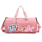 PINK Letter Travel Fitness Portable Shoulder Storage Bag GBRF-174