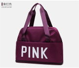 PINK Letter Print Dry and Wet Separation Extend Bag GBRF-244
