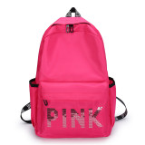 Pink Letter Backpack Sequin Laser Student Bag GBRF-92145
